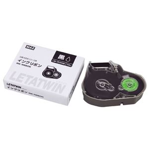 （まとめ） マックス レタツイン インクリボン 黒 LM-IR500B【×5セット】