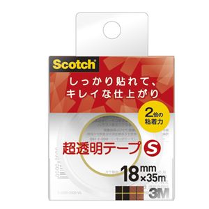 （まとめ） スリーエムジャパン スコッチ 超透明テープS 18mm×35m【×50セット】