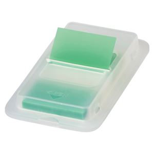 （まとめ） スリーエムジャパン ポストイット ジョーブ レギュラーサイズ グリーン （ディスペンサー入り）【×50セット】