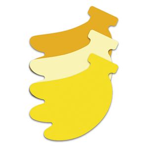 （まとめ） スリーエムジャパン ポストイット シルエットノート 強粘着 バナナ【×50セット】