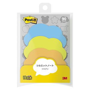 （まとめ） スリーエムジャパン ポストイット シルエットノート 強粘着 フキダシ【×50セット】