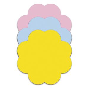 （まとめ） スリーエムジャパン ポストイット シルエットノート 強粘着 フラワー（ピンク・ネプチューンブルー・ビビットイエロー）【×50セット】