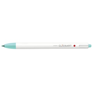 （まとめ） ゼブラ ノック式水性カラーペン クリッカート アクアブルー 0.6mm 【×50セット】