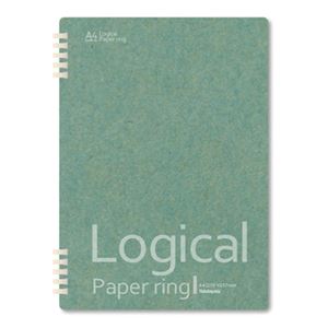 （まとめ） ナカバヤシ ロジカル ペーパーリングノート A4 40枚 A罫【×50セット】