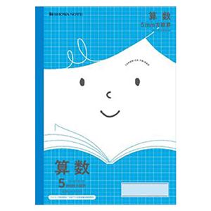 （まとめ） ショウワノート ジャポニカフレンド 5mm方眼罫 算数 青 JFL-5B【×50セット】