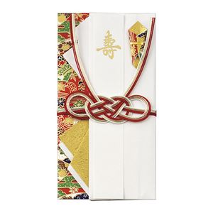 （まとめ） マルアイ 新金封 彩り 真紅【×50セット】