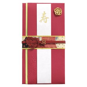 （まとめ） マルアイ 新金封 絢 赤【×50セット】