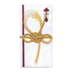 （まとめ） マルアイ 金封 羽鶴 赤【×50セット】