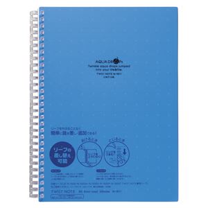 （まとめ） LIHIT LAB ツイストノート セミB5 青【×20セット】