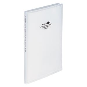 （まとめ） LIHIT LAB クリヤーブック 二つ折り 5ポケット 乳白【×50セット】