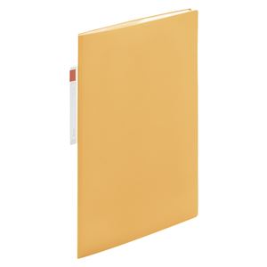 （まとめ） LIHIT LAB クリヤーブック A4 オープンポケット 10ポケット オレンジ【×20セット】