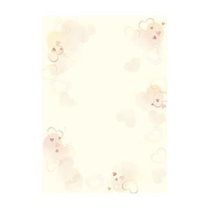 （まとめ） ササガワ OAデザインペーパー フラール ハートフル 10枚入 【×50セット】