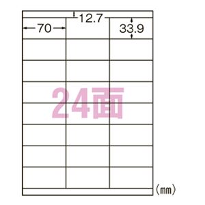 エーワン合同会社 スーパーエコノミー プリンタ用ラベル 24面 上下余白付 500枚入