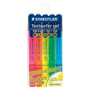 （まとめ） ステッドラー日本 蛍光ペン テキストサーファーゲル 5色セット【×20セット】
