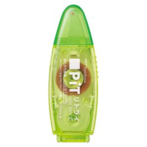 （まとめ） トンボ鉛筆 テープのり ピット リトライCN シトラス【×50セット】