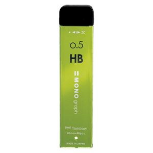 （まとめ） トンボ鉛筆 シャープ芯 モノグラフ シャープ芯径：0.5mm HB ライム 40本入 【×50セット】