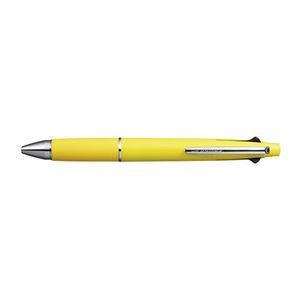 （まとめ） 三菱鉛筆 ジェットストリーム1000 ボール径：0.5mm 4＆1 レモンイエロー【×5セット】