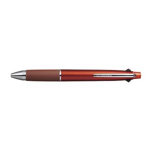 （まとめ） 三菱鉛筆 ジェットストリーム1000 ボール径：0.5mm 4＆1 ブラッドオレンジ【×5セット】