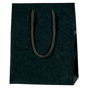 （まとめ） シモジマ カラーチャームバッグ 20-12 黒 10枚入【×5セット】