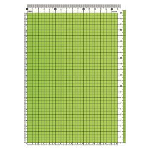 （まとめ） 共栄プラスチック カラー方眼下敷 B5判 グリーン【×50セット】
