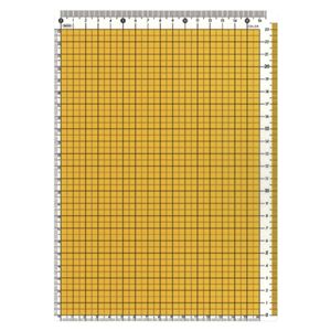 （まとめ） 共栄プラスチック カラー方眼下敷 B5判 イエロー【×50セット】