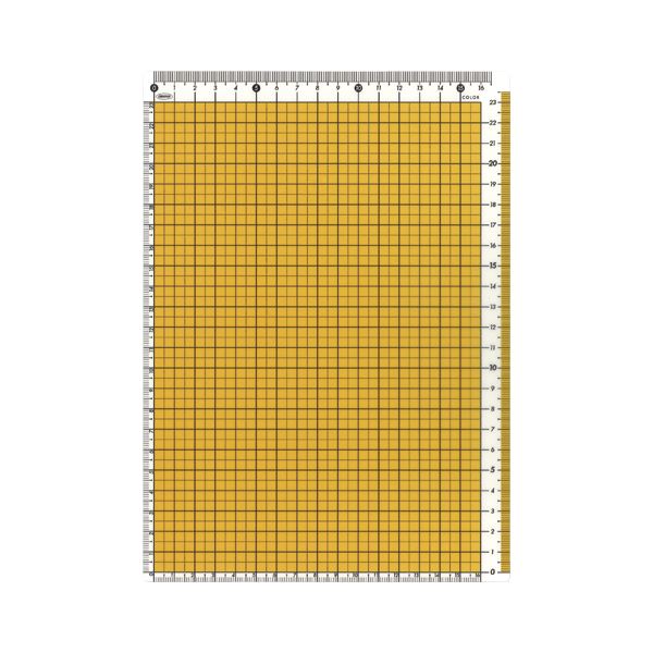 （まとめ） 共栄プラスチック カラー方眼下敷 B5判 イエロー【×50セット】