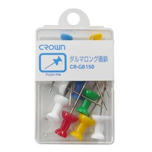 （まとめ） ベロス 画鋲 ダルマ画鋲ロングタイプ 色込【×50セット】