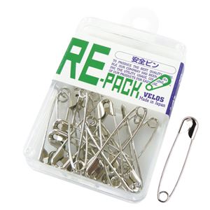 （まとめ） ベロス 安全ピン 大 シルバー 18本入【×50セット】