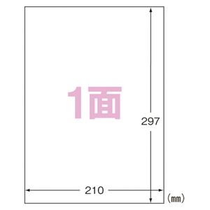 （まとめ） エーワン IJ超耐水ラベルシール 光沢紙 A4 1面 ノーカット 10枚入 【×5セット】