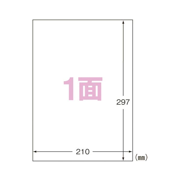 （まとめ） エーワン IJ超耐水ラベルシール 光沢紙 A4 1面 ノーカット 10枚入 【×5セット】