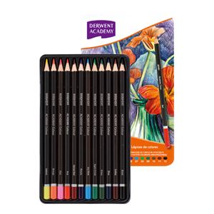 （まとめ） ダーウェントンアカデ カラーペンシル 12色セット【×6セット】