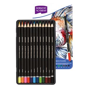 （まとめ） ダーウェントンアカデ ウォーターカラーペンシル 12色セット【×5セット】