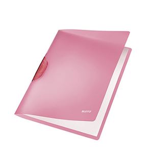 （まとめ） LEITZ カラークリップ レインボー レッド【×50セット】