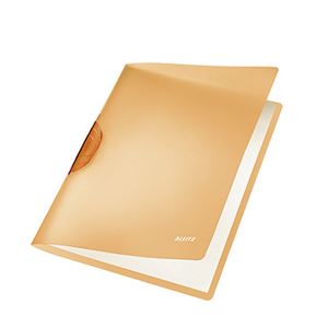 （まとめ） LEITZ カラークリップ レインボー オレンジ【×50セット】