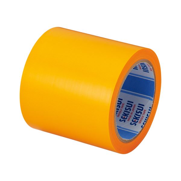 （まとめ） 積水 フィットライトテープ 強粘着 736 幅100mm×長25m マンゴー 【×5セット】