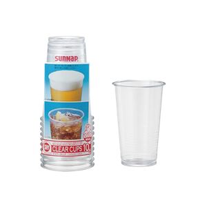 （まとめ） サンナップ クリアーカップ 420ml 10個入 【×20セット】