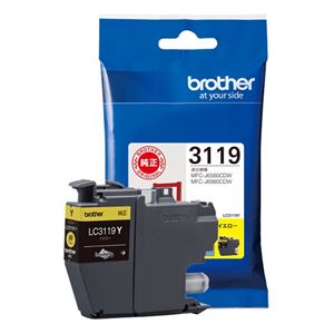 【純正】 ブラザー インクカートリッジ イエロー LC3119Y