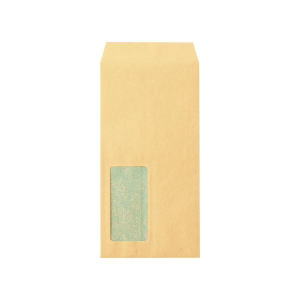 高春堂 セロ窓地紋付クラフト長3 茶 1000枚 572