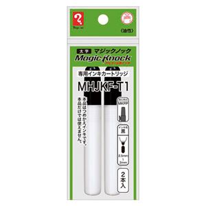 （まとめ） 寺西化学工業 マジックノック専用カートリッジ 太字 黒 【×10セット】