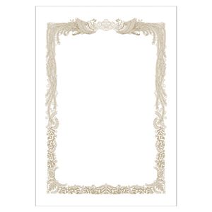 (まとめ) ササガワ ミニOA賞状用紙横書き 10枚入 10-1551 【×5セット】