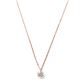 ダイヤモンド ネックレス 一粒 K18 ピンクゴールド 0.3ct ダイヤネックレス シンプル ペンダント - 縮小画像1