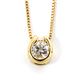 K18イエローゴールド 天然ダイヤモンドペンダント/ネックレス ダイヤ0.1CT - 縮小画像1