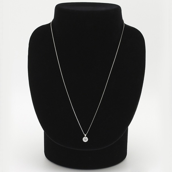 ダイヤモンドペンダント/ネックレス 一粒 1カラット プラチナ Pt900 大粒 1ct ダイヤネックレス 一点留 Hカラー SI2 Good 鑑定書付き