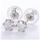 プラチナPT900 天然ダイヤモンドピアス 0.3ct シリコン製ダブルロックキャッチ仕様 定番人気商品 - 縮小画像1