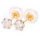 ダイヤモンド ピアス K18イエローゴールド ダイヤ0.3ct シリコン製ダブルロックキャッチ仕様 シンプル - 縮小画像1