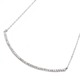 ダイヤモンド ネックレス K10 ホワイトゴールド 0.2ct 40石 スマイリー ダイヤネックレス ペンダント - 縮小画像1