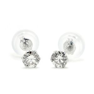 ダイヤモンド ピアス プラチナ Pt900 0.3ct スタッドピアス ダイヤピアス 0.3カラット シンプル