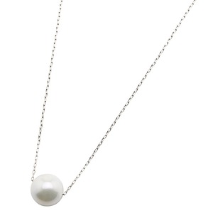 アコヤ真珠 ネックレス パールネックレス K18 ホワイトゴールド 8mm 8ミリ珠 40cm 長さ調節可能(アジャスター付き) あこや真珠 ペンダント パール 本真珠 商品写真2