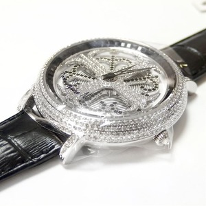 アンコキーヌ ネオ 45mm バイカラー ミニクロス シルバーベゼル インナーベゼルブラック ブラックベルト イール 正規品(腕時計・グルグル時計) 商品写真2