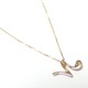 イニシャル ネックレス ダイヤモンド ネックレス 一粒 0.01ct K18 ゴールド 文字 N ダイヤネックレス ペンダント - 縮小画像4